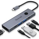 Hub usb c (5 en 1), hdmi 4k @ 60 hz avec 100 w, usb 3. 0, fonction de charge pd 100 w, ports otg pour ...