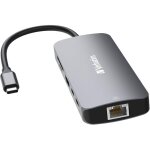 Hub usb multiport verbatim cmh - 09 : 2 ports usb - c 3. 1, 1 port usb - a 3. 1, 2 ports usb - a 3. 0, ...