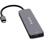 Hub usb verbatim multi port essentials : usb - c pd, usb - c, 2 ports usb - a 3. 0, hdmi, lecteur de ...
