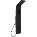 Hudson reed - stamford - colonne de douche thermostatique avec rangement - design noir
