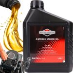 Huile moteur pour tondeuse briggs&stratton sae30 1, 4l moteur 4 temps