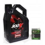 Huile motul 300v 10w40 4l 4t + filtre hiflo hf145 raptor 700 xt xtz tenere