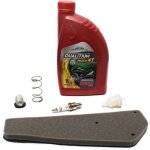 Huile pour scooter 4t 10w40 qualitium 1l jaso ma2 + filtres + bougie gy6 service