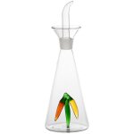 Huilier en verre transparent de 180 ml pour huile et vinaigre, idal pour la cuisine, la dcoration et ...