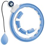 Hula hoop de fitness intelligent - poids et compteur amovibles - 16 segments ajustables 76 - 113cm - ...