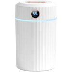 Humidificateur d'air, 2l humidificateur ultrasonique silencieux avec thermo - hygrom�tre, duple buse ...