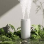Humidificateur, mini humidificateur portable 4000 mah, humidificateur d'air pour b�b�, deux ports d'atomiseur, ...