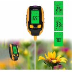Humidim�tre du sol 4 en 1 - �cran lcd num�rique - temp�rature des plantes / humidit� du sol / ph / intensit� ...