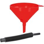 Hünersdorff - entonnoir 210 mm hd - pe, avec tamis, rouge, tube d´écoulement flexible 460 mm Hünersdorff - entonnoir 210 mm hd - pe, avec tamis, rouge, tube d´écoulement flexible 460 mm