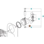 Segment de piston 537536501 original husqvarna
