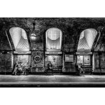 Hxadeco - tableau noir et blanc baker street toile imprim�e