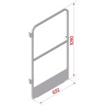 Hymer - portillon pour sortie de crinoline avec ou sans sous - lisses