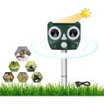 Hyy ar - rpulsif chat ultrason solaire et usb - prvention des chiens, chats, oiseaux pour jardins, ...