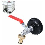 Ahlsen - ibc robinet cuve 1000l robinet recuperateur eau de pluie, adaptateur de rservoir d'eau ibc ...
