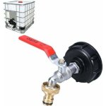 Ibc robinet cuve 1000l robinet recuperateur eau de pluie, adaptateur de rservoir d'eau ibc 1 / 2' double ...