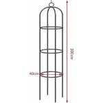 Ibuyke - tuteur de jardin colonne rosiers support pour plantes grimpantes oblisque de jardin tuteur ...