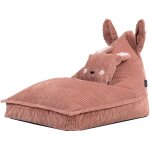 Icon pouf chauffeuse animal avec coussin pour enfant en velours c�tel�, pouf fauteuil poire chambre, ...