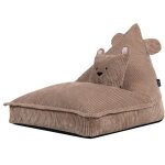Icon pouf chauffeuse animal avec coussin pour enfant en velours c�tel�, pouf fauteuil poire chambre, ...