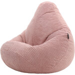 Icon pouf fauteuil velours côtelé pour enfants dalton, pouf de chambre, rose aube, oeko - tex Icon pouf fauteuil velours côtelé pour enfants dalton, pouf de chambre, rose aube, oeko - tex