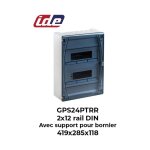 Ide - coffret de distribution gold ip40 2x12 modules porte transparente