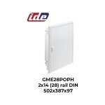 Ide - coffret de distribution gold m�tal ip40 2x14 modules encastrable