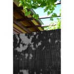 Ideal garden canisse double face lame 10mm pvc anthracite 30% recycl, ideal garden, h. 1, 5 x l. 3m