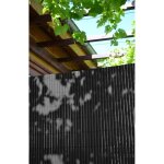 Ideal garden canisse double face lame 10mm pvc anthracite 30% recycl�, ideal garden, h. 1 x l. 3m