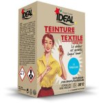 Teinture textile machine turquoise 350gr + fixateur + sel Teinture textile machine turquoise 350gr + fixateur + sel