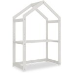 Idimex - bureau cabane enfant réglable lia montessori en bois massif - blanc Idimex - bureau cabane enfant réglable lia montessori en bois massif - blanc