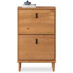 Idimex - meuble  chaussures entre mikka en bois massif - coloris chne