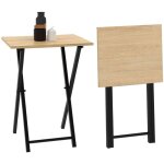 Idmarket - lot de 2 tables d'appoint pliantes detroit design industriel