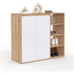 Idmarket - armoire � chaussures 12 paires tomi 2 portes avec 4 �tag�res