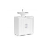 Meuble sous - lavabo salle de bain waldo bois blanc