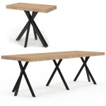 Idmarket - table console extensible alix 10 personnes 235 cm design industriel Idmarket - table console extensible alix 10 personnes 235 cm design industriel