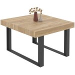 Idmarket - table � manger carr�e phoenix 6 personnes bois et noir 120 cm