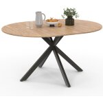 Idmarket - table à manger extensible ronde alix 4 - 8 personnes pied araignée bois et noir 110 - 150 ... Idmarket - table à manger extensible ronde alix 4 - 8 personnes pied araignée bois et noir 110 - 150 ...