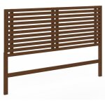 Idmarket - t�te de lit sur pied en lattes ava 160 cm fa�on bois vieilli