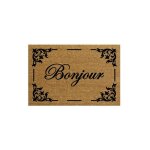 Idmat - tapis coco naturel bonjour 40x60cm Idmat - tapis coco naturel bonjour 40x60cm