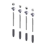 Idral - kit de fixation au sol de la cuvette : 4 vis + chevilles