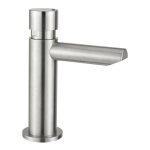 Idral - srie inox robinetterie de lavabo temporise avec commande par bouton - poussoir
