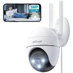 5mp 360 � cam�ra de surveillance wifi ext�rieure, cam�ra ip ext�rieure ptz avec enregistrement 24 / 7, ...