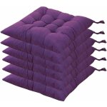 6 coussins de chaises carrs 40x40 coussins de sige dcoration maison coussin mat matelasse, confortable ...