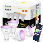 Ikodm - ampoule alexa gu10 sl2, lampe intelligente 4, 9 w, lampe wifi led rgbcct 2700 - 6500 k, dimmable, ...