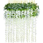 Fleurs artificielles, glycine artificielle, dcoration d'intrieur, chaque brin mesure 110 cm de long, ...