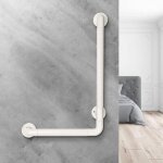 Poignes d'appui personnes ges, poigne de douche antidrapante, 60 x 40 cm, en acier inoxydable, en ...