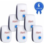 Ikodm - rpulsif ultrason souris et rat - prise  double frquences ultrasonique puissantes - 6 appareils ...