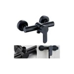 Robinet de douche - acier inoxydable 304 - mitigeur de douche chaud et froid - noir - 1pc Robinet de douche - acier inoxydable 304 - mitigeur de douche chaud et froid - noir - 1pc