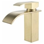 Ikodm - robinet lavabo cascade - moderne - mitigeur pour salle de bain - eau chaude et froide r�glable ...