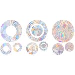 Ikodm - suncatcher stickers, window stickers, bird protection, round, bird protection, prism window stickers, ...