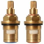 Tete a disques ceramique, paire de cartouches cramique universelles de rechange pour robinet, 1 / 2' ...